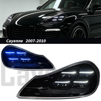 WLJ pour les phares de Porsche Cayenne 2007-2010. Modèle 957 avec quatre lentilles dans des phares DRL bleus. Plug and Play.