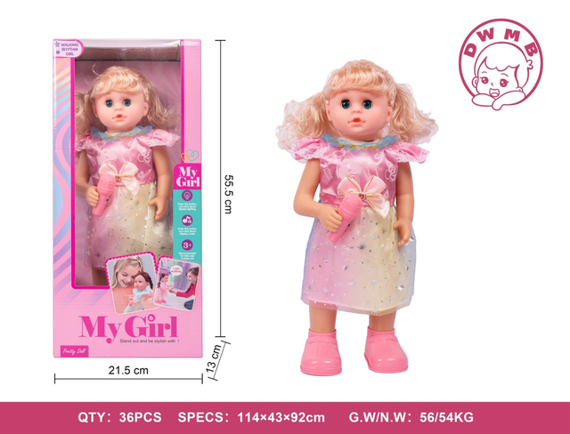 Lovely Fashion Play Doll Set Toys Girls Beauty  Dolls With Sounds Walking and Music