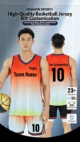 Prêt à expédier 30 équipes de maillots de basket-ball américains # 8 # 10 # 23 maillots de basket-ball en maille brodée