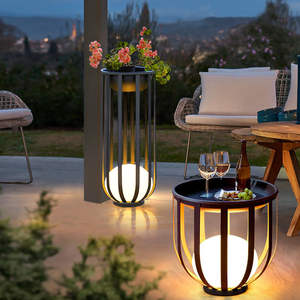 Piso al aire libre impermeable paisaje luces balcón terraza flor estante lámpara patio césped lámpara Villa Solar Lámpara decorativa - Product Image 2