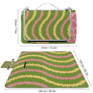 プアケニケニプリント,新デザインカスタムハワイアンファッション防水ソフト厚い正方形屋外ピクニックマット印刷オンデマンド - Product Image 6