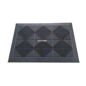 Tapis de porte antidérapant moderne PVC polypropylène extérieur hôtel tapis dépoussiérage caractéristique verrouillage Garage utilisation modèle 3D disponible - Product Image 1