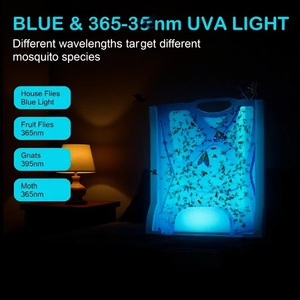 <b>Sticky</b> Refill Cartridge, Plug-in LED Smart Mosquito Trap Lamp, Replaceable <b>Flying</b> Insect <b>Catcher</b> - Product Image 1
