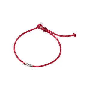 925er sterlingsilber handgefertigtes rotes seil-armband für damen glücks-jade anpassbares armband temperament vielseitig modeschmuck