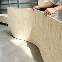 Panel Dinding Dekoratif Berpola Kayu Beech, Kayu Lembut, Batu Lunak, Papan Eksterior, Ubin Lunak
