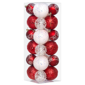 Set di Palline Decorative per Albero di <span class=keywords><strong>Natale</strong></span>, Infrangibili, 6cm, 24 Pezzi, Palline Decorative per Casa e <span class=keywords><strong>Natale</strong></span> - Product Image 2