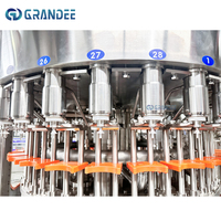 Machine de remplissage de lait 6000 BPH, ligne de production rotative automatique pour l'embouteillage de liquides laitiers et de boissons, système d'emballage