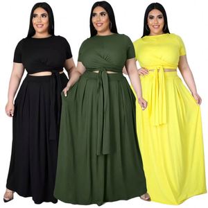 A7025-tendenze 2022 donna 2 pezzi estivo 5xl taglie forti <span class=keywords><strong>abbigliamento</strong></span> donna - Product Image 2