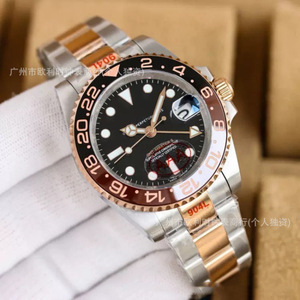 Reloj Mecánico Automático Luminoso para Hombre, Serie Laojia Greenwich <span class=keywords><strong>Cola</strong></span> Ring Pepsi Ring, Resistente al Agua, para Buceo - Product Image 5