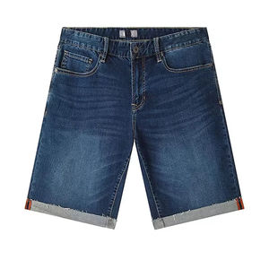 Summer Sport <b>Men's</b> Jeans Shorts Workout Gym Plain Jeans Shorts Custom Logo Mesh Shorts <b>Men</b> - Product Image 1