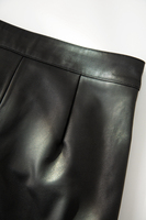 Pantalons en cuir pour femmes de haute qualité 3629, couleur unie, longs, décontractés, en stock