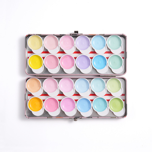 Peintures à l'<span class=keywords><strong>aquarelle</strong></span> semi-humides Fontainebleau 24 couleurs, godets magnétiques détachables, peintures à l'<span class=keywords><strong>aquarelle</strong></span> solides portables - Product Image 3