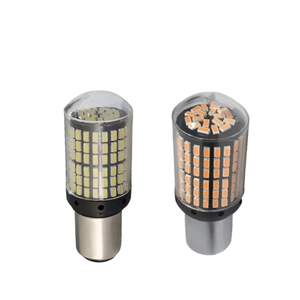 หลอดไฟ LED สีเหลืองอำพัน S25 1156 1157 Canbus Error Free P21W P21/5W 12/24V ชิป LED สำหรับไฟ DRL ไฟเลี้ยว ไฟเบรก ไฟถอยหลัง  สำหรับดัดแปลง/อัพเกรด - Product Image 1