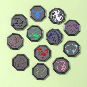 YINI祝福12十二生肖护身符锌合金珐琅别针-充满活力的徽章，为粉丝提供耐用的收藏品理想礼品和装饰 - Product Image 2