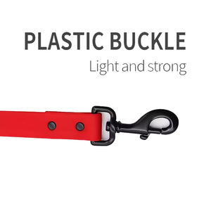 ชุดสายจูงสุนัขพร้อมโลโก้แบบกำหนดเอง สีแดง ปลอกคอ PVC ปรับได้ สำหรับสุนัขขนาดกลาง - Product Image 2
