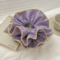 Chouchous pour cheveux de haute qualité, romantiques, en tissu résille, à quatre couches, élastiques et tendance, pour femmes et filles, avec étiquette personnalisée, grands modèles