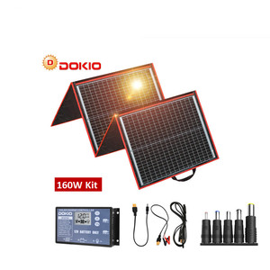 Panneau solaire monocristallin <span class=keywords><strong>DOKIO</strong></span> 18V 150W, charge 12V, panneau solaire portable pliable, Chine, pour bateaux/camping en plein air/voiture/camping-car - Product Image 1