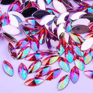 7*15mm Rosa AB Cristalli Colla Schiena Piatta Strass Pietre Di Cristallo Non Da Cucire Horse Eye Acrilico Gemme Strass per L'artigianato FAI DA TE - Product Image 4