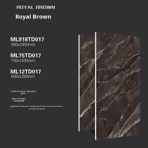 Guangdong modello di pietra di lusso intero-corpo piastrelle 750x1500 grande formato per Villa soggiorno centro commerciale Bar pavimenti piastrelle - Product Image 6