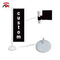 Drapeau de table miniature personnalisé, bannière de bureau, base en plastique, bannière de présentation pour restaurant, bar, boutique avec impression de logo