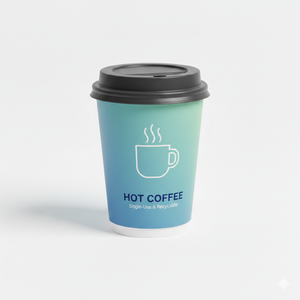 Gobelet à café jetable écologique avec couvercle à clapet, résistant à la chaleur, recyclable, pour le service de boissons - Product Image 2