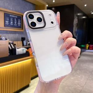 Custodia per telefono in TPU anticollisione in TPU a due colori per <span class=keywords><strong>iPhone</strong></span> 17 Plus <span class=keywords><strong>Cover</strong></span> protettiva multicolore ad alta trasparenza con Anti-giallo - Product Image 2