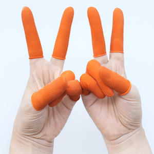 Противоскользящие, противоударные рабочие перчатки с покрытием из тонкого латекса ESD, 100% чистый натуральный латекс для оранжевых латексных перчаток cleanroom - Product Image 5