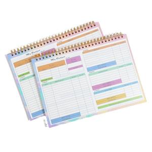 B5 trésorerie planificateur budgétaire <span class=keywords><strong>cahier</strong></span> à bobine étanche décompte quotidien <span class=keywords><strong>de</strong></span> la semaine recettes et débours journal personnalisé - Product Image 1
