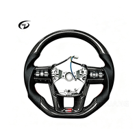 Volant de course sportif personnalisé en fibre de carbone véritable pour Toyota Hilux Revo Fortuner 2011-2018 Innova