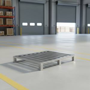 Metal <b>Pallet</b> SS 1000kg Capacity Powder Coated & Water Ripple Surface - Product Image 2