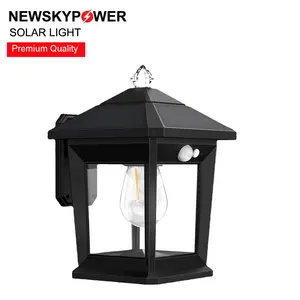 2023 factory price Waterproof IP65 Outdoor garden wall house building yard recharge solar powered Modern security solar lights