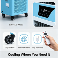 AC Komersial 10000BTU Pendingin Cepat, Desain Plug and Play, Dapat Dipindahkan, untuk Kafe, Restoran, Toko Kecil, dan Restoran