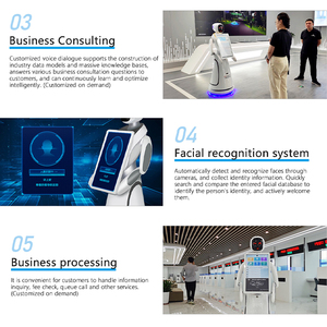Cao cấp ai dịch vụ tiếp nhận lời chào Robot thông minh tương tác bằng giọng nói 21.5 "Màn hình tự trị tránh chướng ngại vật - Product Image 5
