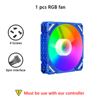 Vente en gros Logo personnalisé boîtier PC ventilateurs 120mm refroidisseur ventilateur rvb échantillon gratuit 12V CPU refroidisseur boîtier LED lumière ventilateurs de jeu