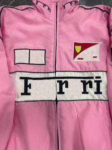 Jaket Motor Retro Balap Berlapis Kapas Kustom yang Laris Manis untuk Pria dan Wanita Dewasa dengan Bordir Buatan Tangan - Product Image 3