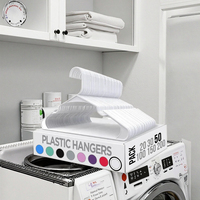 Cintres en plastique robustes pour vêtements, gain de place, antidérapants, design flexible et pratique, injection, pour chaussures de cuisine, individuels, vente en gros