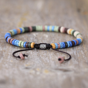 Pulsera de Piedras Volcánicas Coloridas, Joyería Unisex de Regalo, Origen Yiwu - Product Image 3