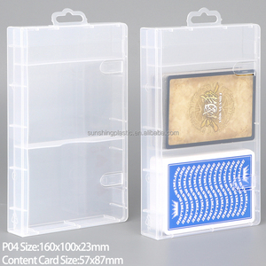 Boîte de rangement pour cartes de poker en polypropylène transparent SUNSHING, boîte de rangement pour jeu de cartes en plastique, double boîte pour cartes à jouer, support personnalisé pour cartes MTG TCG Tarot - Product Image 3