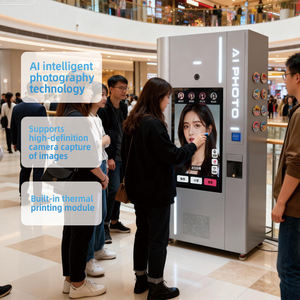 Фотобудка-киоск с сенсорным экраном 32 дюйма, функцией самообслуживания, оплатой, интеллектуальным ИИ и мгновенной печатью фотографий - Product Image 3