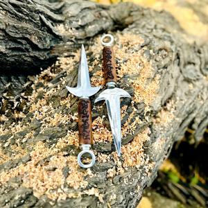 Cuchillos con Punta de Lanza y Mango de Madera, Hoja de Acero Inoxidable de 0.6mm de Grosor, Herramientas para Caza y Camping al Aire Libre, OEM Disponible, Garantía de 3 Años - Product Image 1