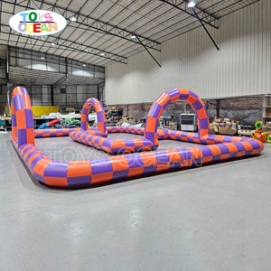 Piste <span class=keywords><strong>de</strong></span> course gonflable avec barrières, piste <span class=keywords><strong>de</strong></span> karting, <span class=keywords><strong>location</strong></span> <span class=keywords><strong>pour</strong></span> fêtes avec voitures tamponneuses <span class=keywords><strong>pour</strong></span> enfants, activité <span class=keywords><strong>de</strong></span> jardin, utilisation intérieure/extérieure - Product Image 5