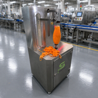 Dubbelkopige hoogproductieve kokosnoot- en fruitpelschilmachine voor voedselverwerkingsfabrieken, compatibel met 220V/380V