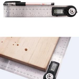 Multi-Functional Digital Display Angle Ruler Stainless Steel Electronic Protractor for Woodworking <b>Measuring</b> & <b>Gauging</b> <b>Tool</b> - Product Image 2