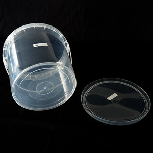 Small Food Grade Clear Plastic Buckets With Lids