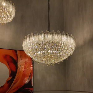 Candelabro de cristal egipcio importado italiano, sala de estar, restaurante de diseño, Vestíbulo del Hotel, Milán, Villa, lámpara colgante de luz de diseñador - Product Image 1