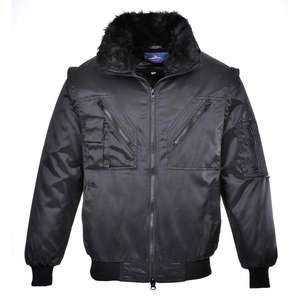 PORTWEST - PJ10BKRXS <b>Pilot</b> black <b>jacket</b> - EAN 5036108203826 WORK <b>JACKETS</b> WINTER SOFTSHELL AND PADDED <b>JACKETS</b> - Product Image 1
