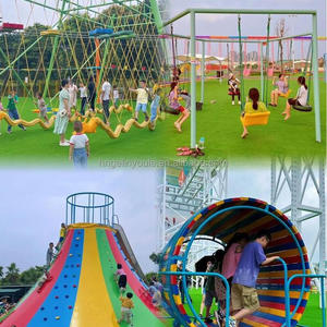 Equipo de Juegos Interior Sin Motor, Juego de Toboganes para Niños, Tobogán de Plástico Comercial y Torre de Escalada para Parque - Product Image 3