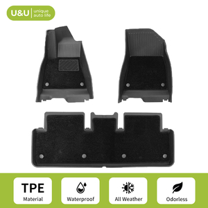 Alfombrillas de Doble Capa Desmontables para Automóvil, Alfombrillas 3D Impermeables, Alfombrillas de TPE Resistentes para Todo Clima - Product Image 1