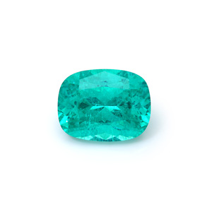 Cadermay Neon Paraiba Tourmaline Cushion Cut Loose Stone Green Synthetic Gemstone For Jewelry Making - Product Image 3