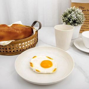 24 Platos Ecológicos de Paja de Trigo, Platos Biodegradables para Niños, Vajilla Infantil, Juego de Platos para la Cena - Product Image 5